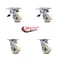 Service Caster 4 Inch Nylon Swivel Caster Set with Roller Bearing 2 Total Lock Brake SCC SCC-TTL30S420-NYR-2-S-2 - alternate 4